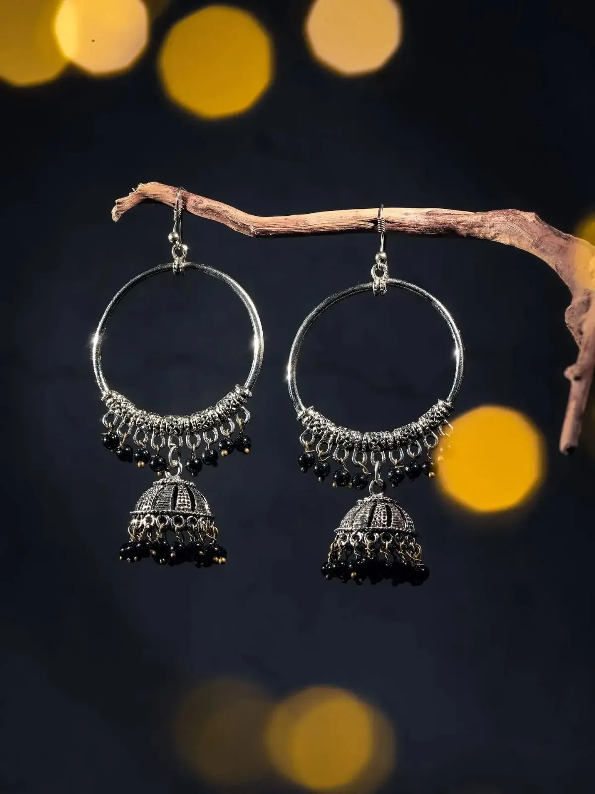 silver jewellery jhumka's